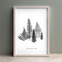 Personalised Fern Forest Monoprint Fine Art Print, thumbnail 3 of 6