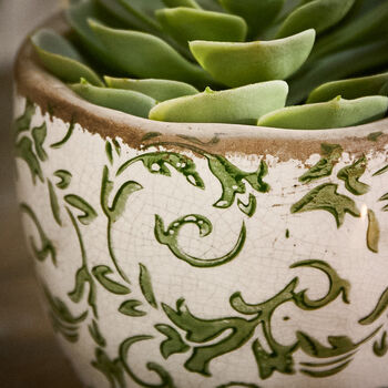 Irina Green Botanical Planter, 4 of 6