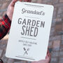 Personalised Metal Garden Shed Sign, thumbnail 2 of 12