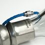 Personalised Men's Woven Leather Bracelet | Cobalt Blue, thumbnail 2 of 8