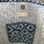 Tote Bag, Beach Bag, Block Print Indian Handbag, Indigo, thumbnail 10 of 11