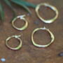 Boho Gold Petite Flo Earrings, thumbnail 3 of 3
