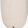 White Vintage Textured Ceramic Floor Lamp, thumbnail 9 of 10