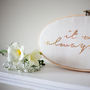 It Was Always You Wedding Embroidery Hoop Sign, thumbnail 4 of 7