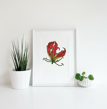 Flame Lily Print, 2 of 6