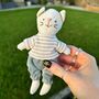 Little Linen Boy Cat In Velvet Trousers, thumbnail 1 of 4