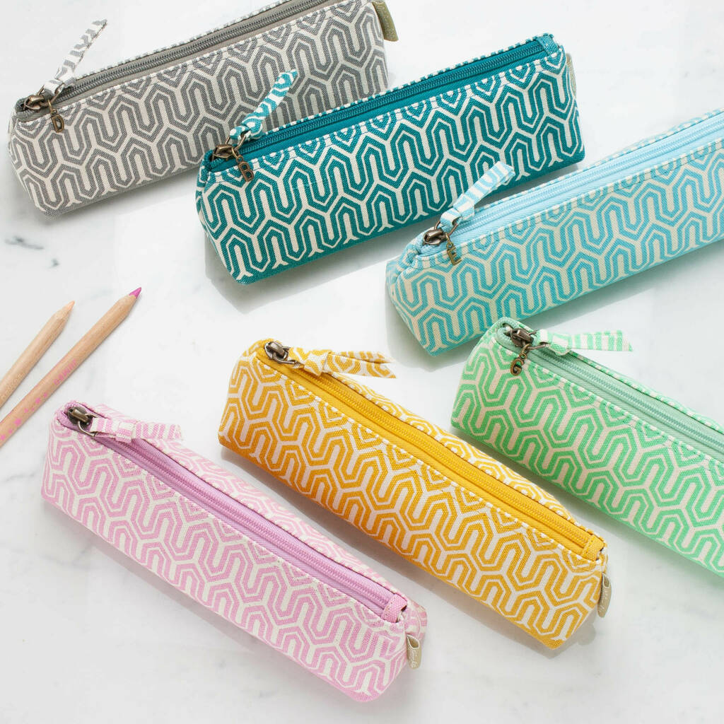 Personalised Printed Pencil Case With Stationary 