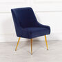 Blue Velvet Chair, thumbnail 1 of 4