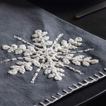 Grey Snowflake Table Runners, 3 of 3