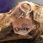 Copper Hexagonal Keyring For Dad, thumbnail 1 of 2