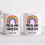 Personalised Set Of Two Mugs 'Mrs Fucking Fabulous', thumbnail 1 of 2