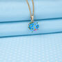 Forget Me Not Posy Pendant Necklace, thumbnail 3 of 4