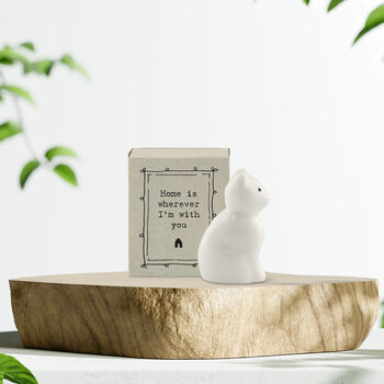 Ceramic Cat Pocket Gift 'Home Is Wherever You Are', 2 of 2