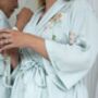 Special Offer Personalised Wedding Floral Dressing Gown Bride, thumbnail 3 of 8