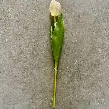 Artificial Light Pink Tulip Stem, 4 of 5