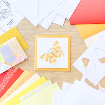 Butterfly Card Making Kit Warm | Iris Folding, 4 of 6