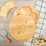 Personalised Wedding Cheese Board Set 'Heart And Arrow', thumbnail 8 of 8