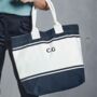 Personalised Cotton Canvas Nautical Tote Bag, thumbnail 3 of 9