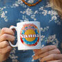 Personalised Marbled Floral Mug For Her / Mother's Day Gift, thumbnail 1 of 2