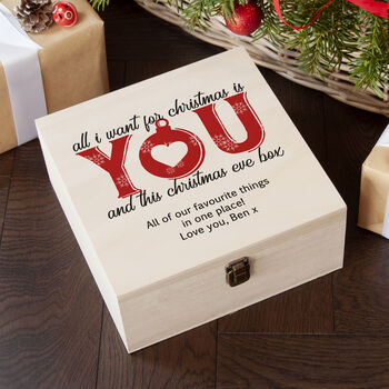 Personalised Couple's Romantic Christmas Eve Box, 2 of 11