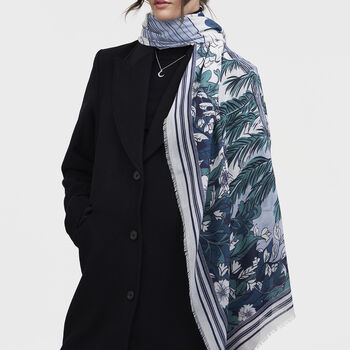 Solara Tales Teal Scarf, 2 of 5