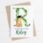 Personalised First Day Of School Card Jungle, thumbnail 4 of 6