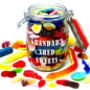 Grandad's Personalised Retro Sweets Jar, thumbnail 2 of 3