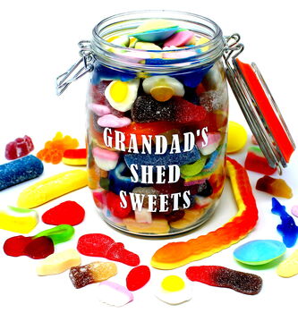 Grandad's Personalised Retro Sweets Jar, 2 of 3