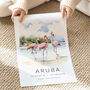 Caribbean Travel Print Of Aruba, thumbnail 3 of 7