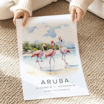 Caribbean Travel Print Of Aruba, 3 of 7