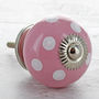 Pink Ceramic Door Knobs Cupboard Drawer Pull Handles, thumbnail 3 of 7