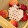 Personalised Thank You Teacher Apple Drinks Coaster – Teacher Appreciation Gift, thumbnail 4 of 4