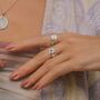 Nature Gratitude Sterling Silver Spinning Ring, thumbnail 5 of 12
