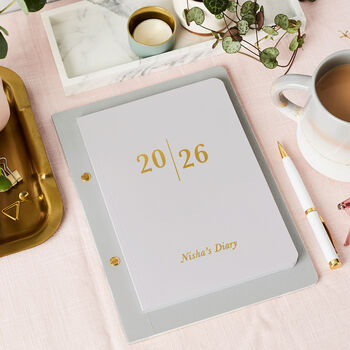 Personalised Analogue 2026 Weekly Diary, 7 of 8
