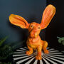 Surprised Basset Dog Figure Orange, thumbnail 2 of 4