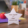 Personalised Teacher Wooden Star Keepsake, thumbnail 2 of 4