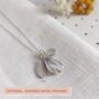 March Birthflower Birthstone Sterling Silver Necklace, thumbnail 6 of 9