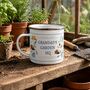 Personalised Garden Hq Enamel Mug, thumbnail 5 of 6