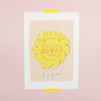 Sweet Lion A4 Print, 3 of 3