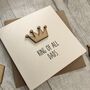 King Of All Dads Crown Birthday/Father's Day Card, thumbnail 2 of 2