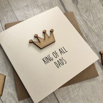 King Of All Dads Crown Birthday/Father's Day Card, 2 of 2