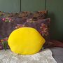 Lemon Shaped Pillow Nursery Cushion, thumbnail 1 of 5