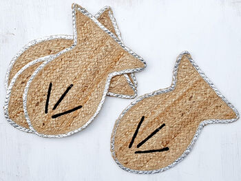 Set Of Four Jute Placemats, 4 of 4