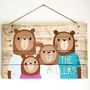Personalised Wooden Bear Family Portrait, thumbnail 4 of 7
