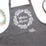 Personalised 'Write Your Own' Wreath Apron, thumbnail 3 of 6