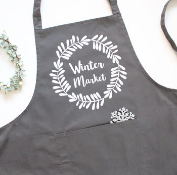 Personalised 'Write Your Own' Wreath Apron, 3 of 6