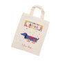 Personalised I Love Dogs Fabric Party Bag, thumbnail 5 of 6