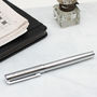 Personalised Rhodium Plated Fountain Pen, thumbnail 2 of 4