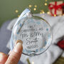 First Christmas As Mr And Mrs Snowflake Bauble, thumbnail 1 of 11