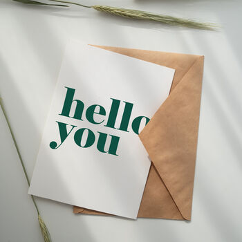'Hello You' Greetings Card, 3 of 5